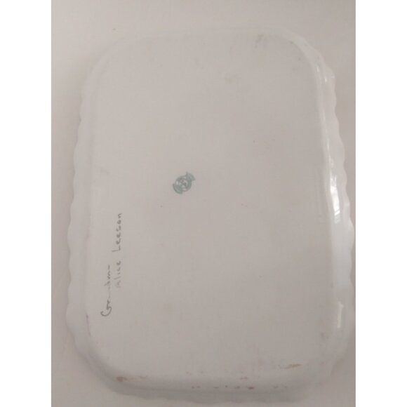 Royal Bavarian China P.M.B Germany Square Tray 11" x 8" - Picture 11 of 12